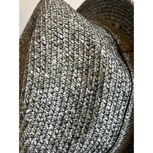 PETER GRIMM Mens Fedora Hat Paper Black Speckle Vacation Hipster Retro Packable - Picture 5 of 13